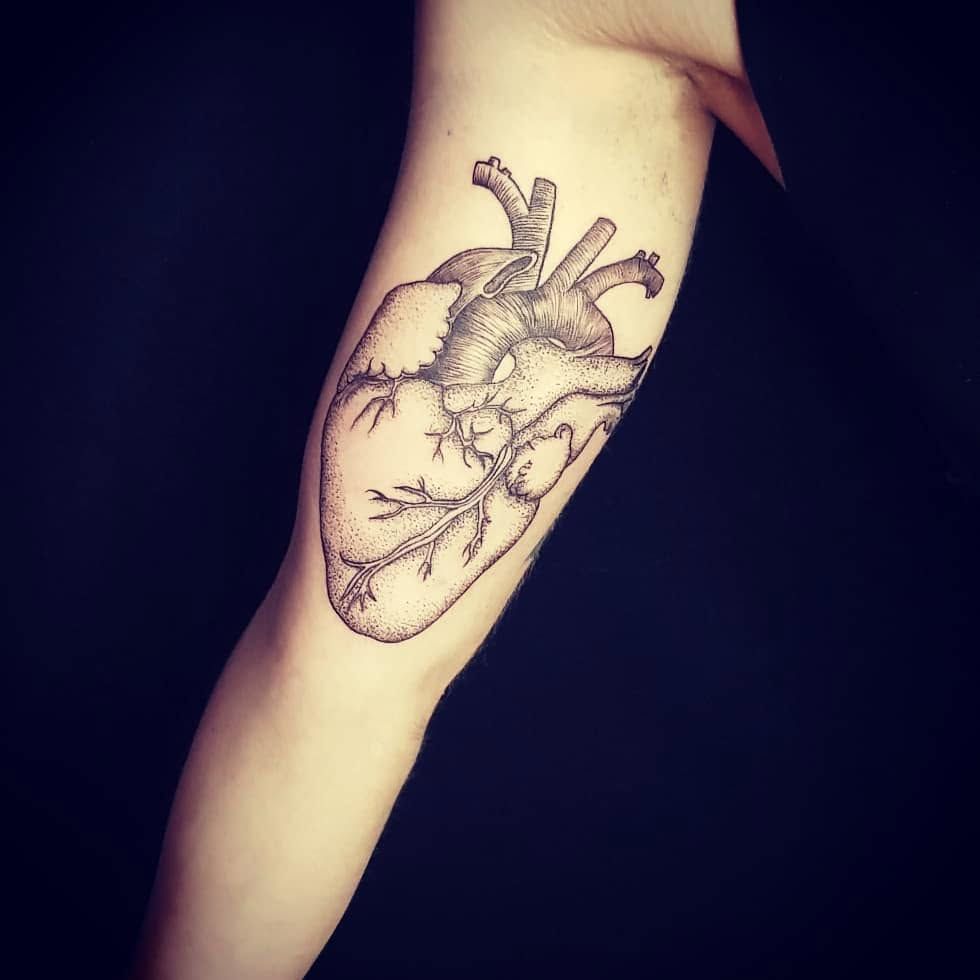 Corazón anatómico de línea